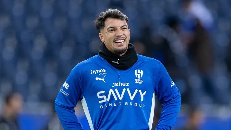 Marcos Leonardo em jogo do Al-Hilal. Foto: Abdullah Ahmed/Getty Images