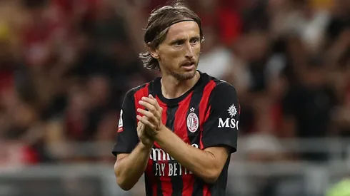 Luka Modrić elogiou o desempenho de Petar Sucic após a goleada da Croácia. Foto: Marco Luzzani/Getty Images