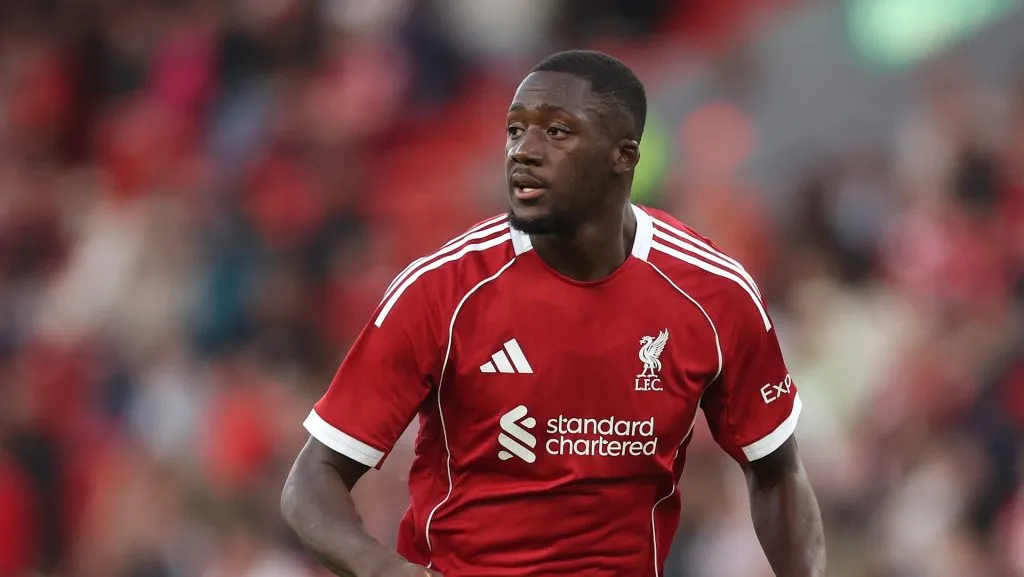 Konaté jogando pelo Liverpool. Foto: Carl Recine/Getty Images