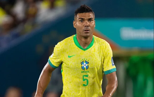 Casemiro pela Seleção Brasileira. Ele é alvo do Flamengo