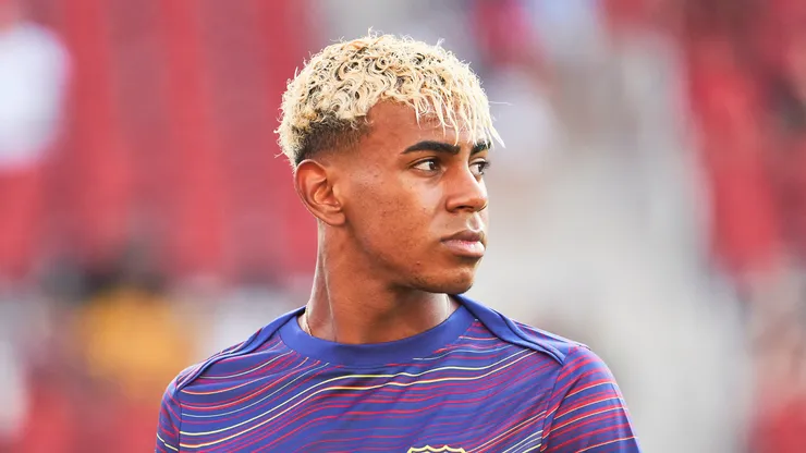 Lamine Yamal pelo Barcelona. (Foto: Rafa Babot/Getty Images)