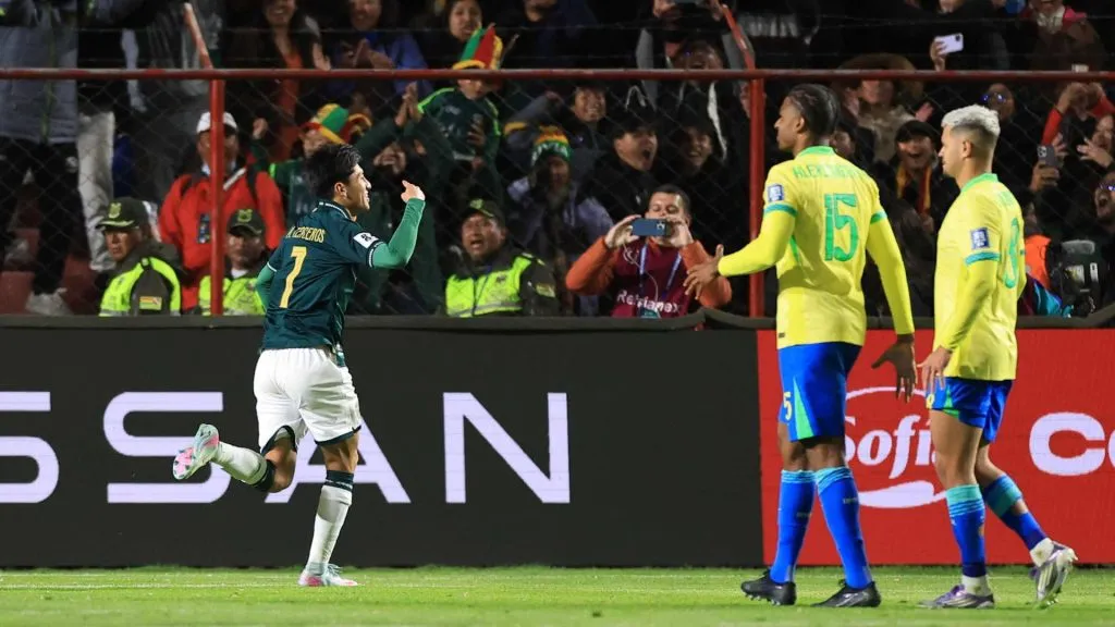 Bolívia confirmou vaga na repescagem com triunfo mínimo sobre o Brasil (Foto: Buda Mendes/Getty Images)