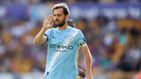 Bernardo Silva em jogo do Manchester City. Foto: Michael Regan/Getty Images