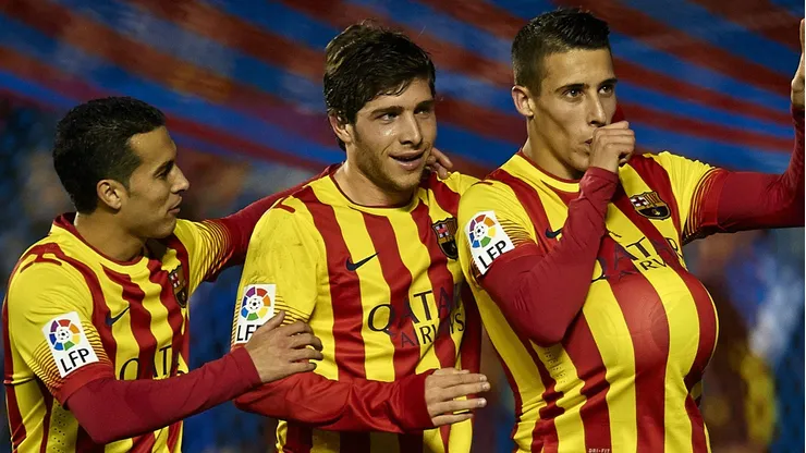 Ex-Barcelona, Cristian Tello encaminha acerto com o Vitória e deve ser mais um gringo no Brasileirão. (Photo by Manuel Queimadelos Alonso/Getty Images)