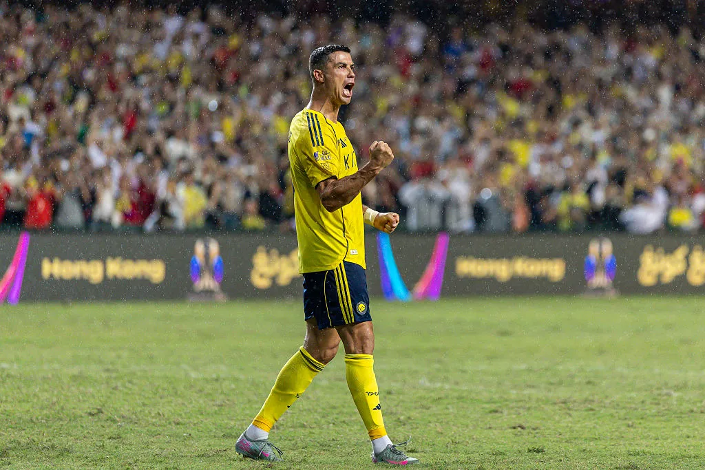 Cristiano Ronaldo em ação pelo Al-Nassr. Yu Chun Christopher Wong/Eurasia Sport Images/Getty Images.