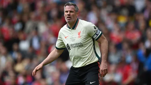 Jamie Carragher foi capitão em jogo de lendas do Liverpool