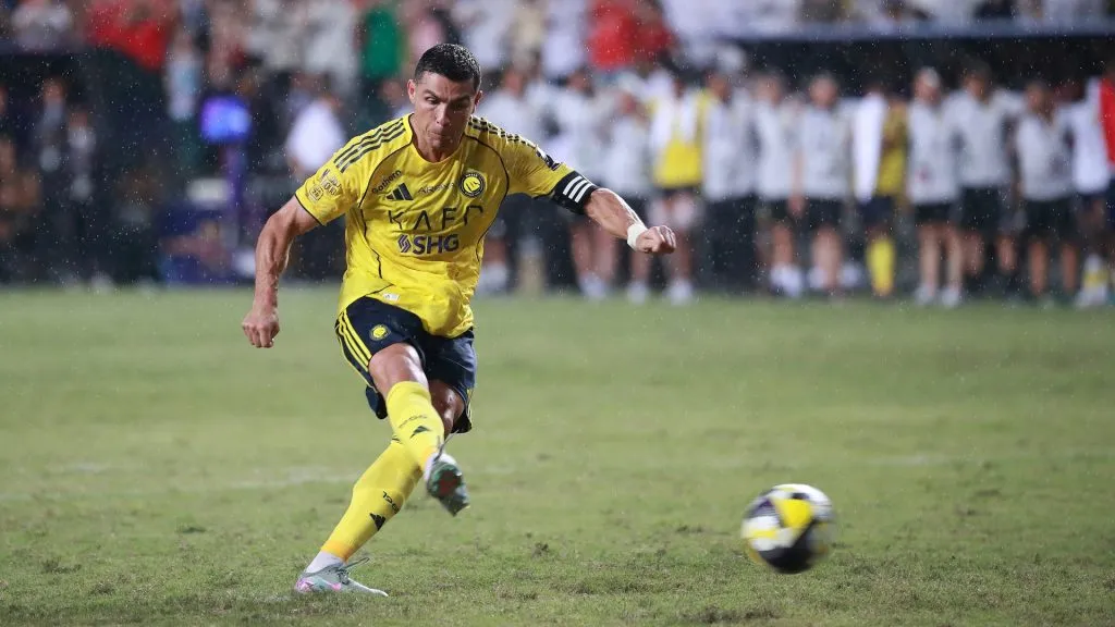 Cristiano Ronaldo em ação pelo Al-Nassr.  (Foto: Thomas Tang/Eurasia Sport Images/Getty Images)