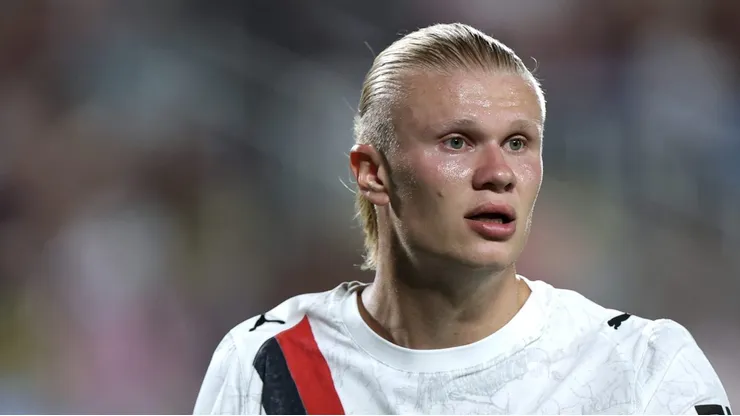 Haaland cobra melhorias antes de jogo contra o Manchester United. Foto: Francois Nel/Getty Images