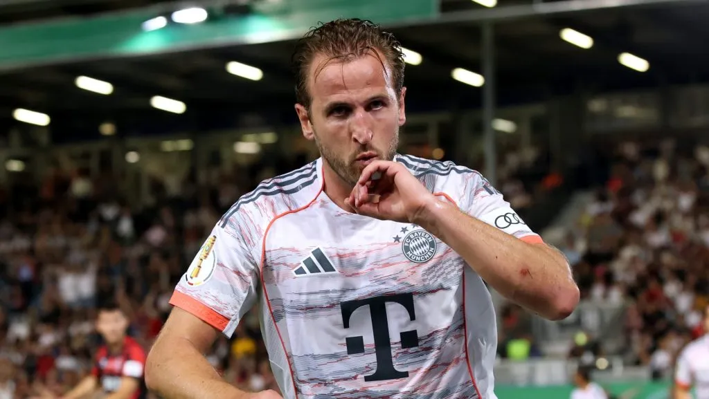 Harry Kane, atacante do Bayern. Foto: Alex Grimm/Getty Images