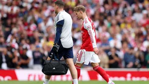 Ødegaard se machucou em jogo do Arsenal