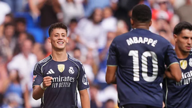 Arda Güler e Mbappé em Real Sociedad x Real Madrid