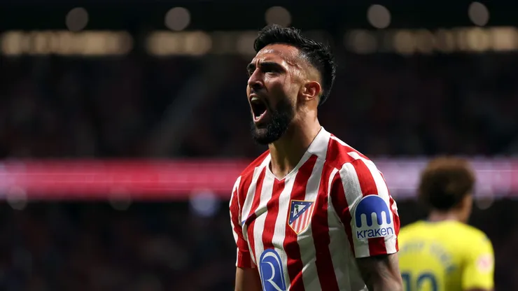 Nico González comemorando seu primeiro gol pelo Atlético de Madrid. Foto: Florencia Tan Jun