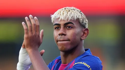 Lamine Yamal acelera voltar ao Barcelona. Foto: Alex Caparros/Getty Images