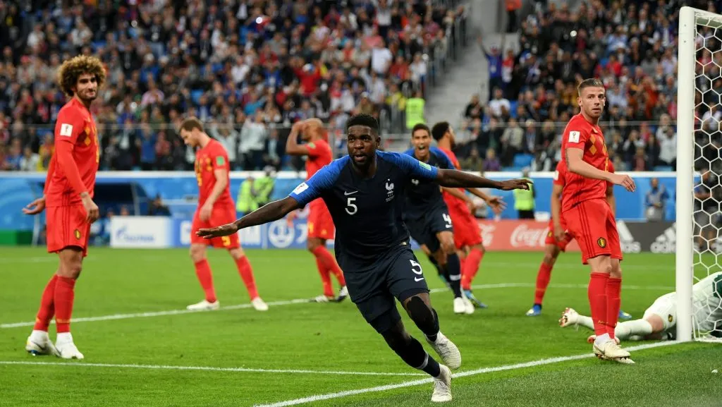 Umtiti foi decisivo para a Seleção Francesa na Copa do Mundo de 2018. Foto: Shaun Botterill/Getty Images