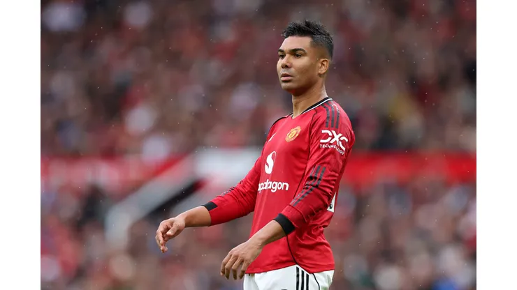 Casemiro, volante do Manchester United. Brasileiro deve deixar o clube. Foto: Matt McNulty/Getty Images