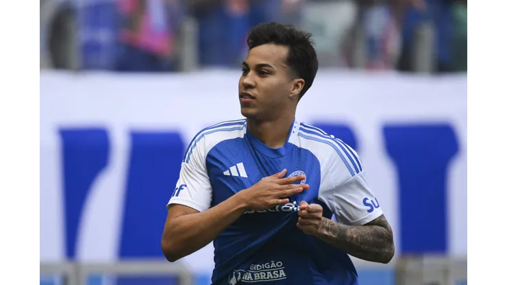 Kaio Jorge em ação pelo Cruzeiro. (Photo by Pedro Vilela/Getty Images)