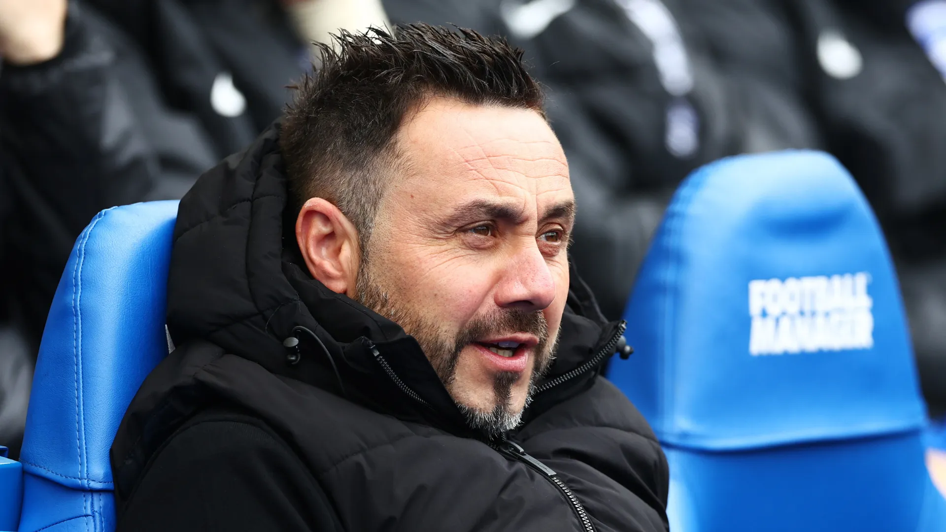 Roberto De Zerbi durante jogo do Olympique de Marseille (Foto: Bryn Lennon/Getty Images)