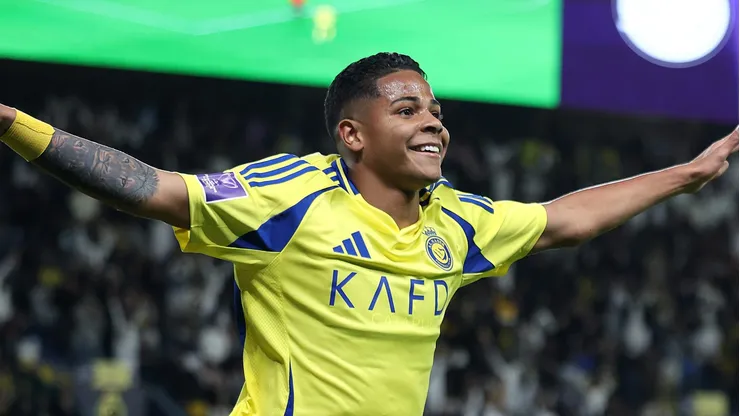 Alvo de Flamengo e Botafogo, Wesley, ex-Corinthians, marca golaço pelo Al-Nassr. (Photo by Abdullah Ahmed/Getty Images)