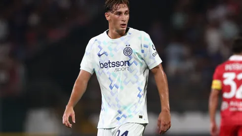 Pio Esposito, atacante da Inter de Milão – Photo by Marco Luzzani/Getty Images