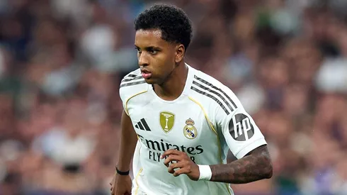 Rodrygo, jogador do Real Madrid. É verdade que o clássico contra o Barcelona é somente no dia 26, mas o atacante já projetou o jogo e mandou um recado, dizendo que o time tem que "mostrar quem é" contra o rival (Foto: Angel Martinez/Getty Images)