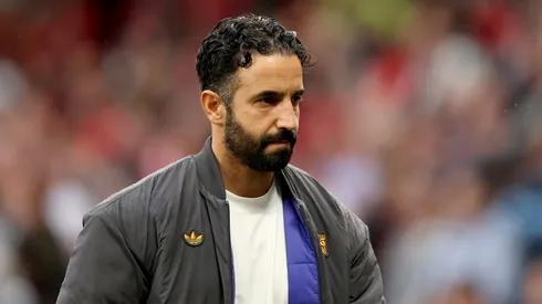 Ruben Amorim comandando o Manchester United. Foto: Jan Kruger/Getty Images