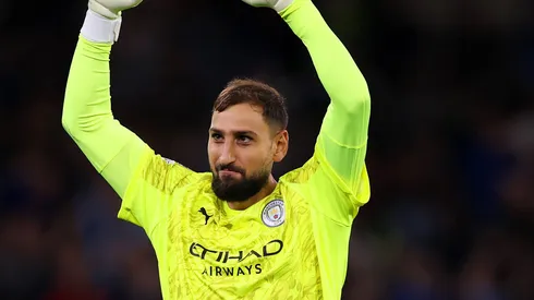 Donnarumma acumula segue sem sofrer gols pelo Manchester City e é exaltado pelos torcedores. (Photo by Ryan Pierse/Getty Images)