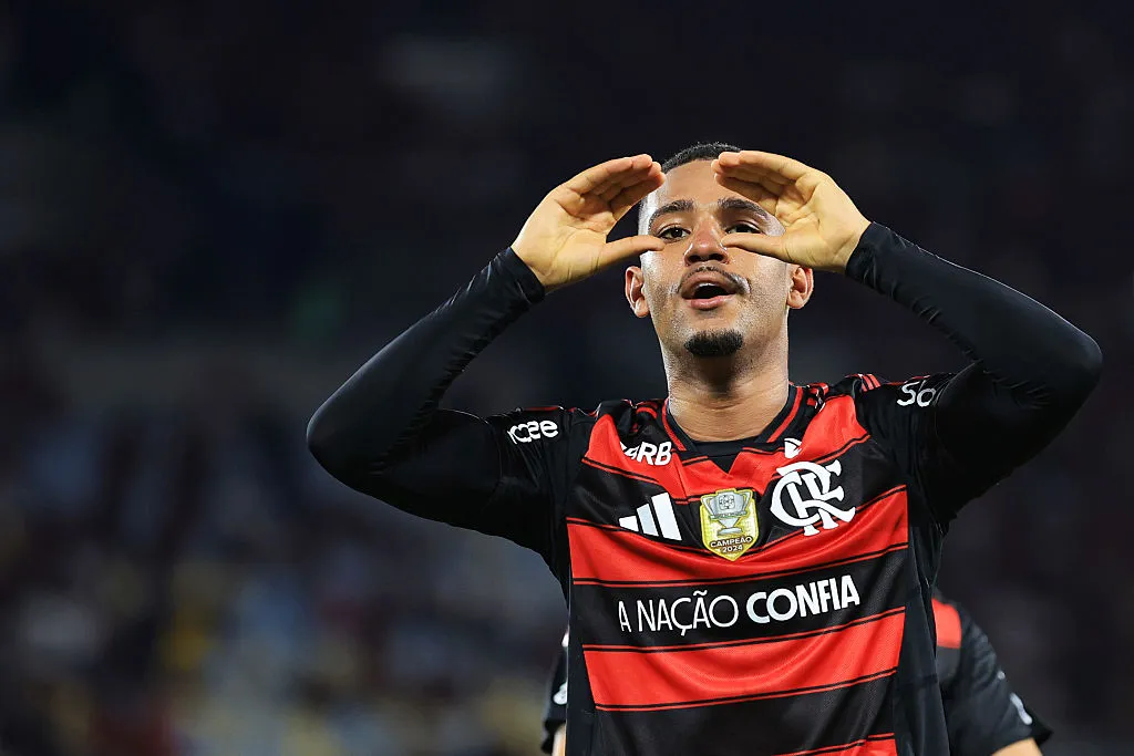 Samu Lino em ação pelo Flamengo. Buda Mendes/Getty Images.