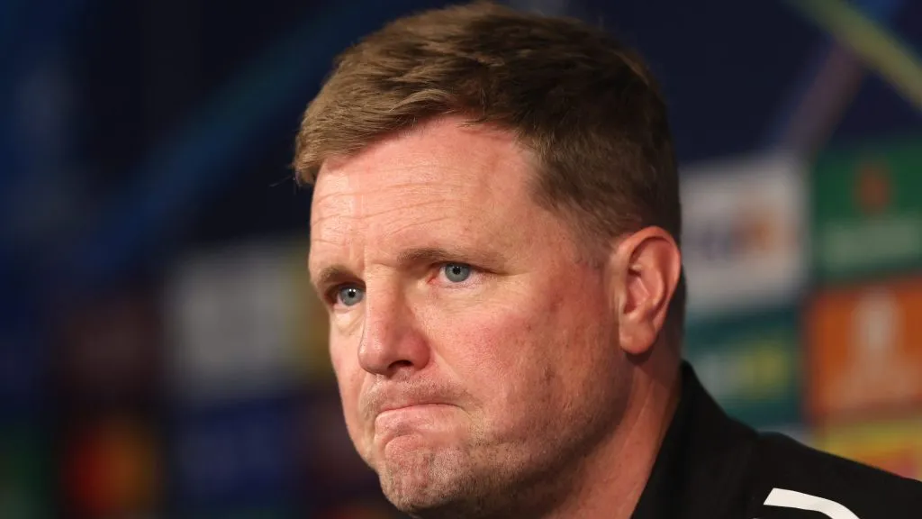 Eddie Howe prepara o time para Newcastle x Barcelona. Foto: George Wood/Getty Images