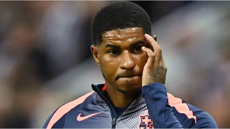 Rashford pertence ao Manchester United e está emprestado ao Barcelona. Foto: Clive Mason/Getty Images