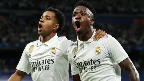 Vini Jr e Rodrygo, pelo Real Madrid (Foto: Julian Finney/Getty Images)