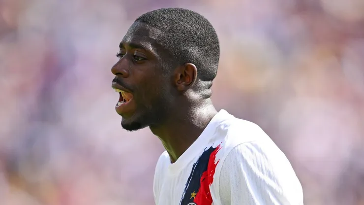 Dembélé durante a final do Mundial de Clubes (Foto: David Ramos/Getty Images)