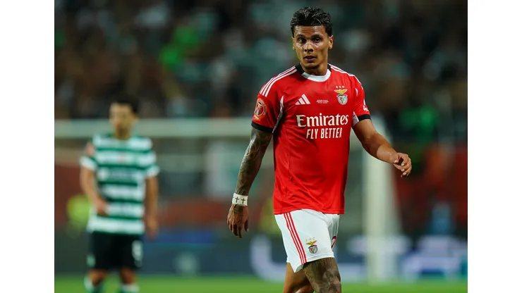 Richard Rios com a camisa do SL Benfica. Foto: Gualter Fatia / Getty Images