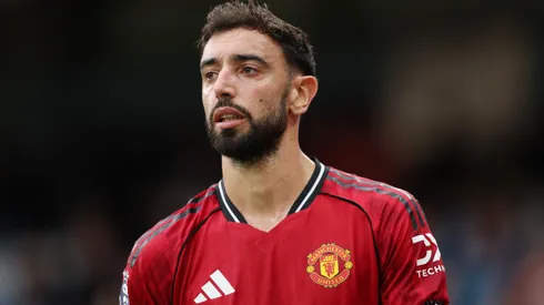 Bruno Fernandes, meia do Manchester United - Foto: Michael Regan/Getty Images