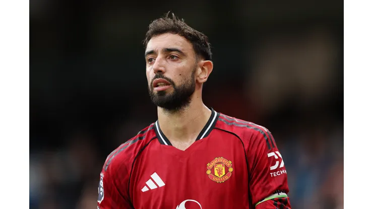 Bruno Fernandes, meia do Manchester United - Foto: Michael Regan/Getty Images