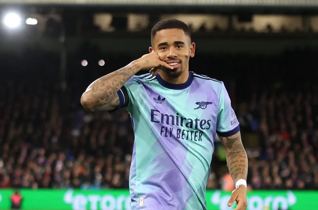 Gabriel Jesus em Crystal Palace X Arsenal