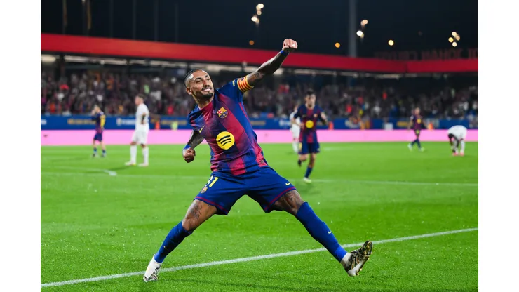 Raphinha é um dos craques do Barcelona. Foto: David Ramos/Getty Images