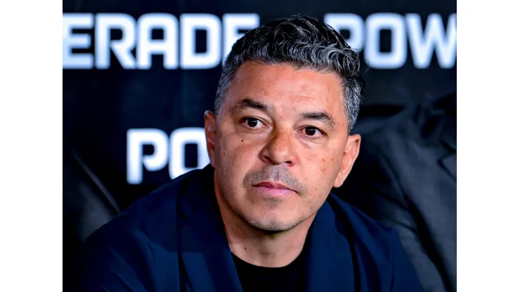 Gallardo, técnico do River Plate. (Photo by Marcelo Endelli/Getty Images)