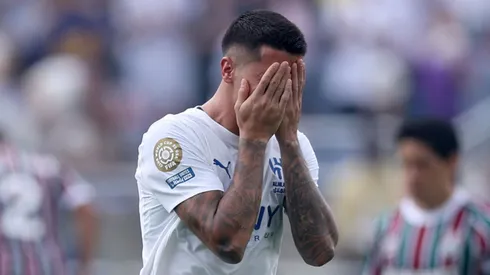 João Cancelo em campo pelo Al-Hilal. Foto: Megan Briggs/Getty Images