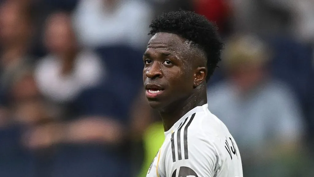 Vini Jr em ação pelo Real Madrid.