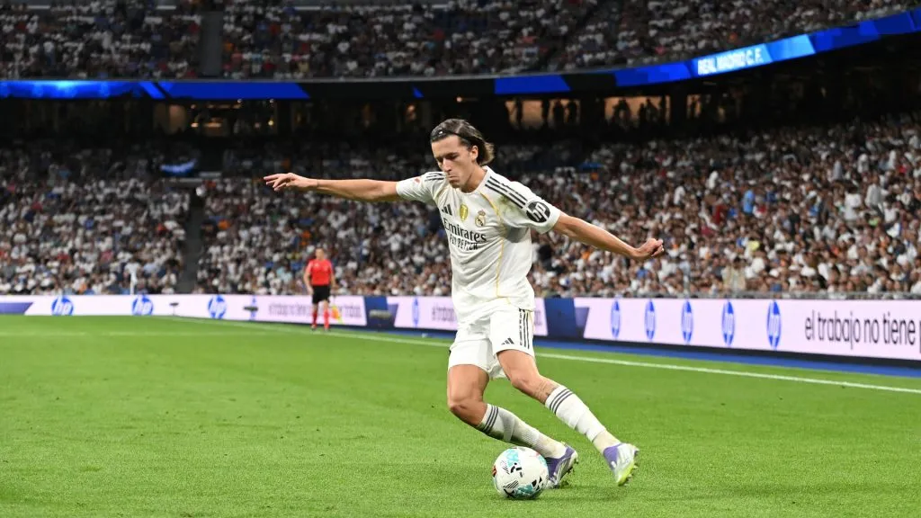 Álvaro Carreras é um dos destaques do Real Madrid no início de temporada. Foto: Denis Doyle/Getty Images