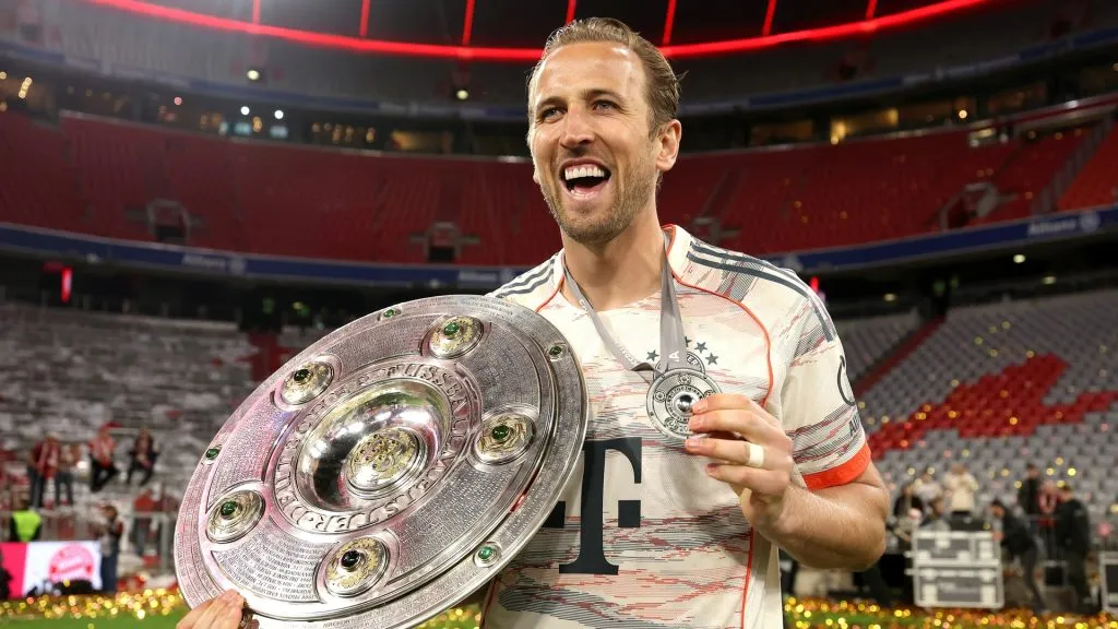 Harry Kane pelo Bayern de Munique. (Photo by Alexander Hassenstein/Getty Images)