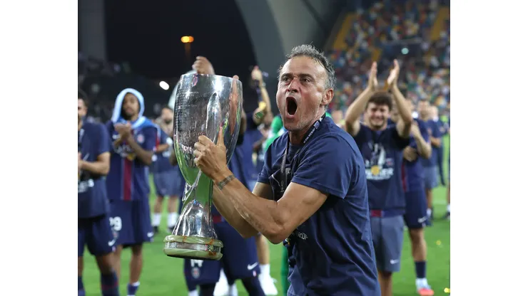Luis Enrique foi campeão da Champions League com o PSG. (Photo by Claudio Villa/Getty Images)