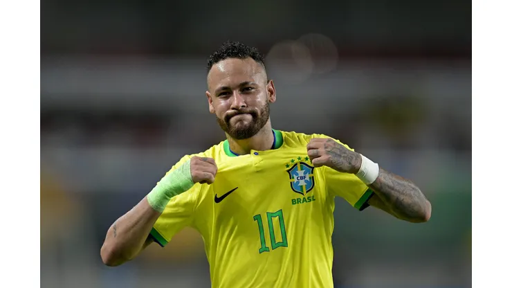 Neymar em ação pela Seleção Brasileira. (Photo by Pedro Vilela/Getty Images)