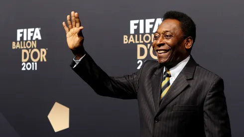 Pelé na premiação do Bola de Ouro. Foto: Scott Heavey/Getty Images
