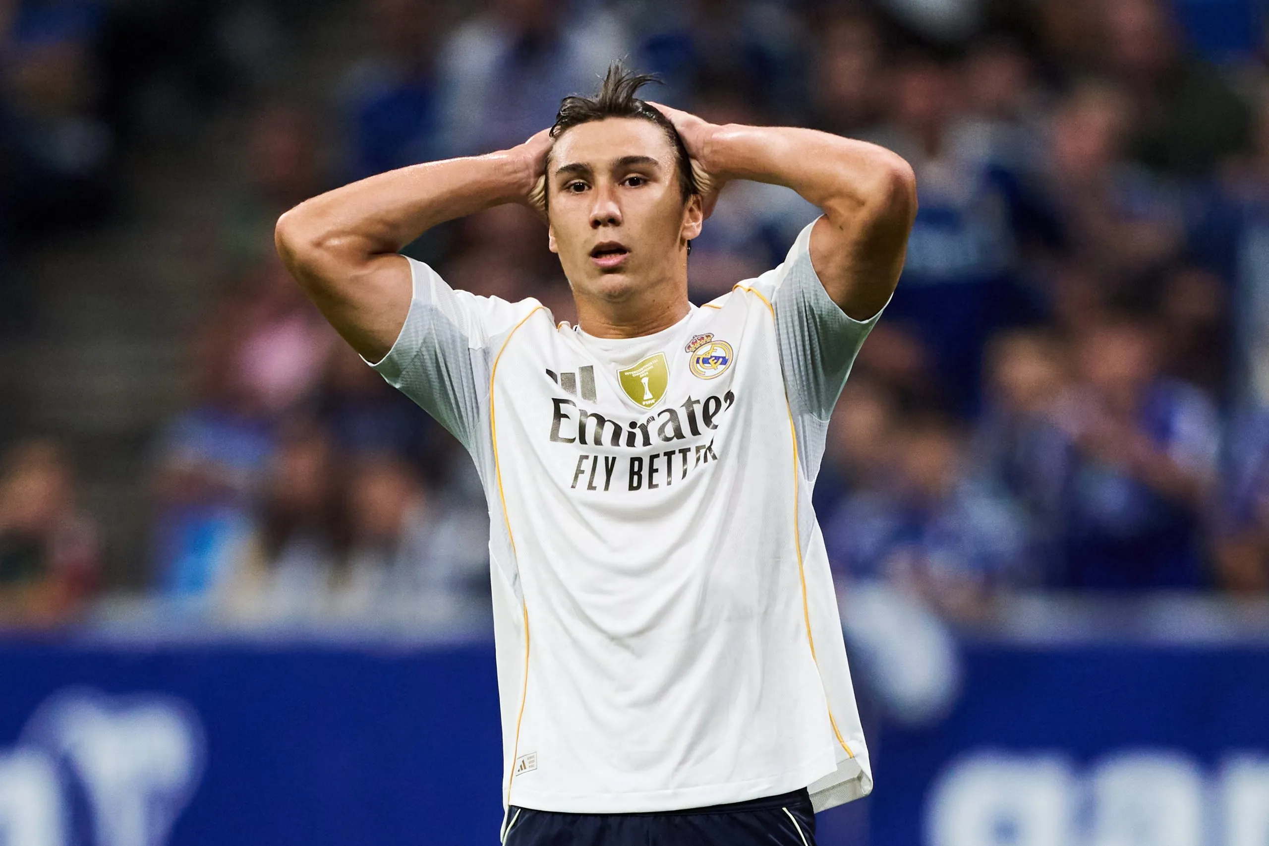 Gonzalo García em ação pelo Real Madrid. (Photo by Juan Manuel Serrano Arce/Getty Images)