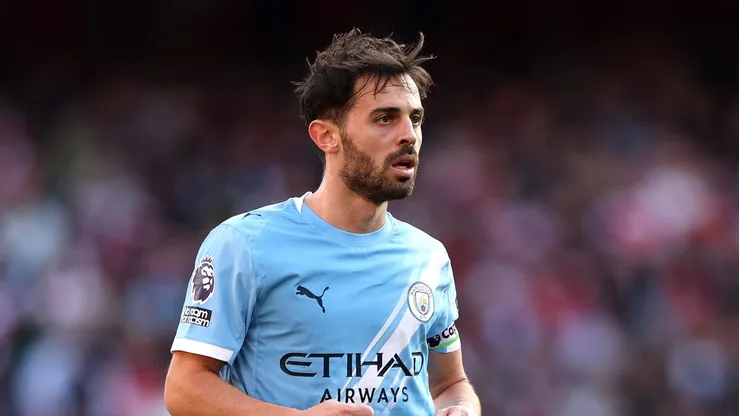 Bernardo Silva, meia do Manchester City. Foto: Alex Pantling