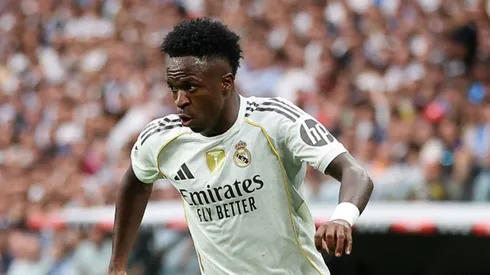 Vini Jr. em ação pelo Real Madrid.