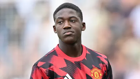 Mainoo pode deixar o Manchester United e entra na mira do Manchester City e Tottenham. Foto: Mike Hewitt