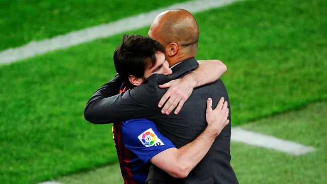 Messi e Guardiola fizeram história juntos no Barcelona. Foto: David Ramos/Getty Images
