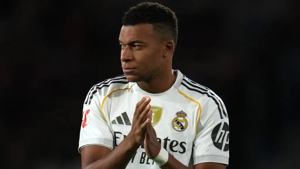 Mbappé em jogo do Real Madrid. Foto: Aitor Alcalde/Getty Images